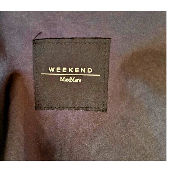 Max Mara Ruffle Hem Trench Coat. Weekend Edition, Womens Sz 8, Excellent cond - Picture 5 of 13